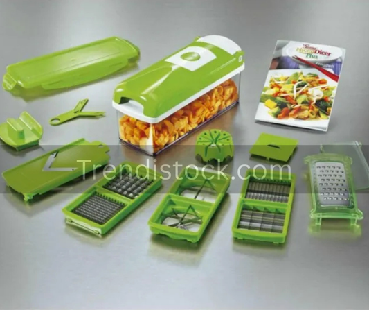 100% High Quality 10pcs Set Nicer Dicer One Step Precision Cutting in pakistan